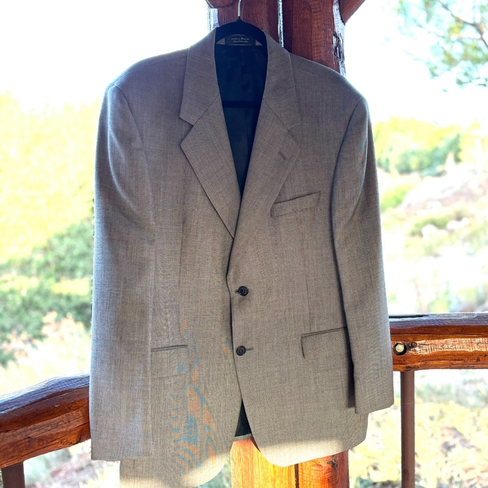 Cashmere Suit Jacket, Andrew Fezza, 43 R